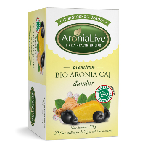 Tè di aronia e zenzero 100% biologico