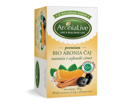 100% biološki čaj od Aronije s narančom i cejlonskim cimetom